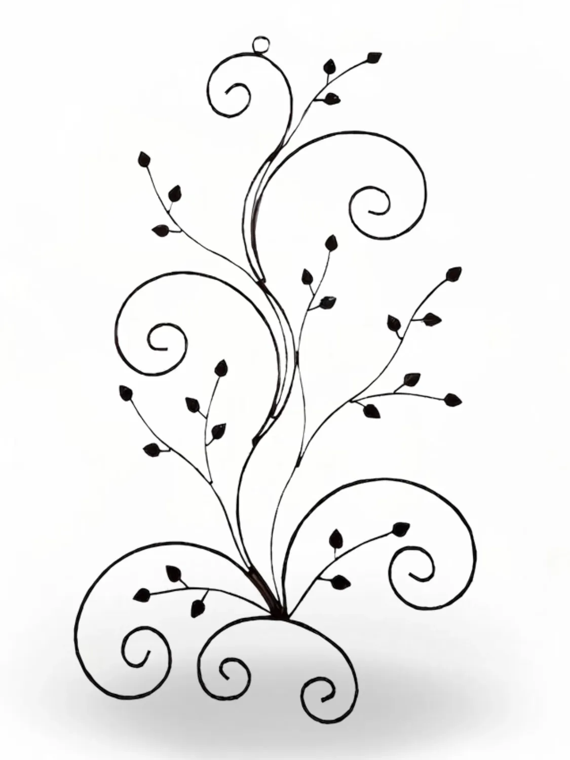 Wrought Iron Botanical Harmony Panel 1.5mx85cm