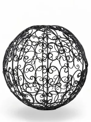 Wrought Iron Curly Ball