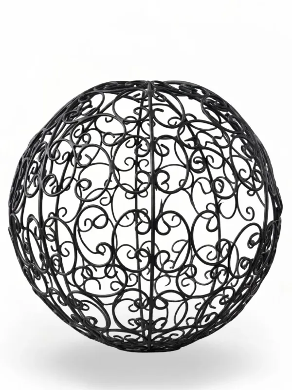 Wrought Iron Curly Ball