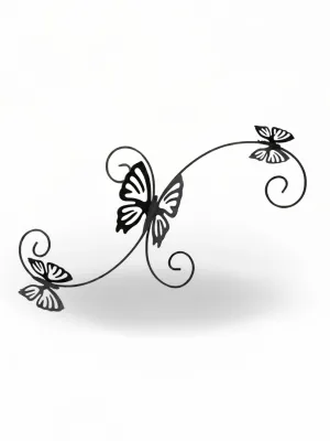 Wrought Iron Unique Butterfly Wall Decor