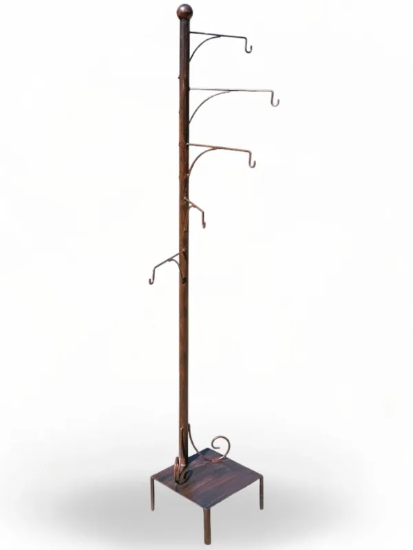 Wrought Iron 5 Basket Flower Stand  "Baskets Not Included"