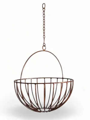 Wrought Iron Round Bar Basket 30cm