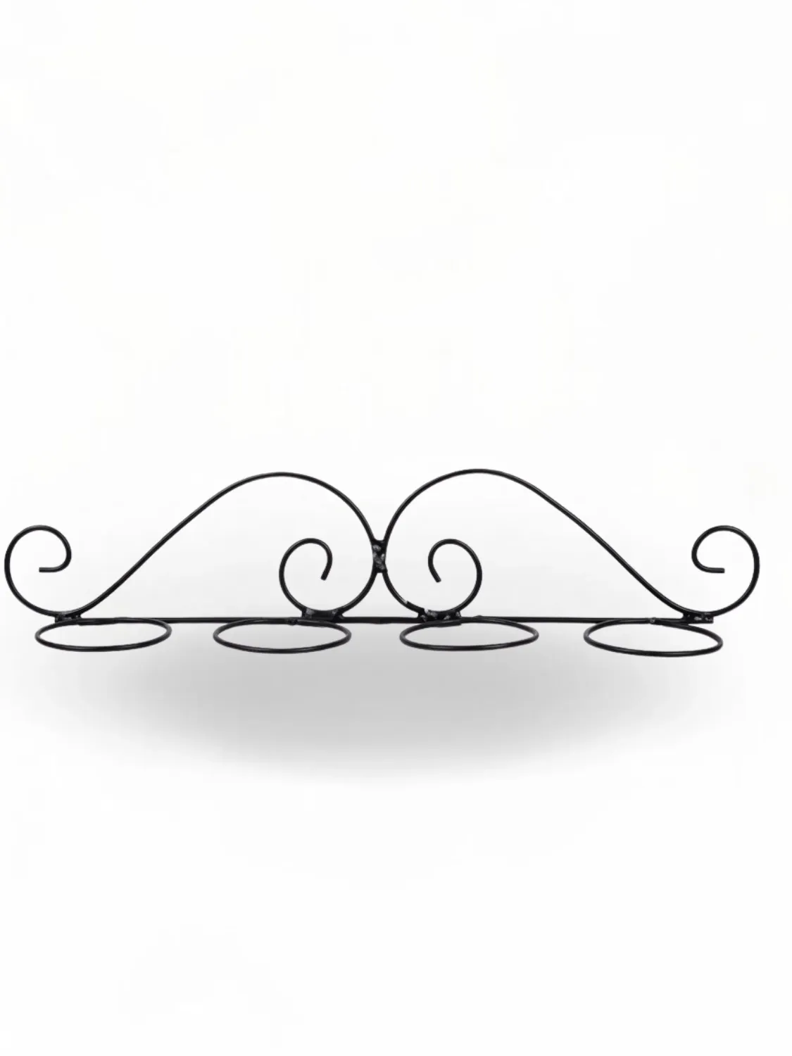 Wrought Iron 4Pot Curly Potholder