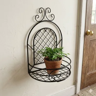 Wrought Iron Diamond Potholder Petite Basket