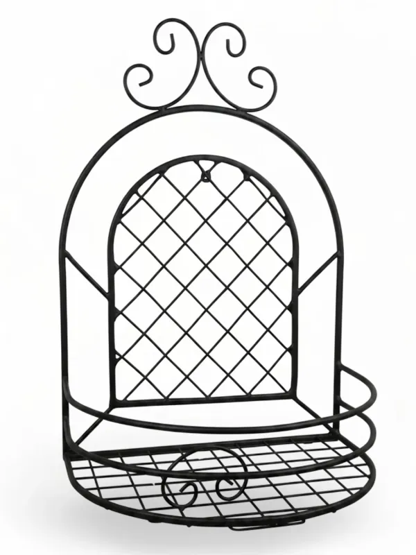 Wrought Iron Diamond Potholder Petite Basket
