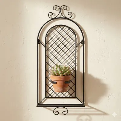 Wrought Iron Diamond Potholder Single