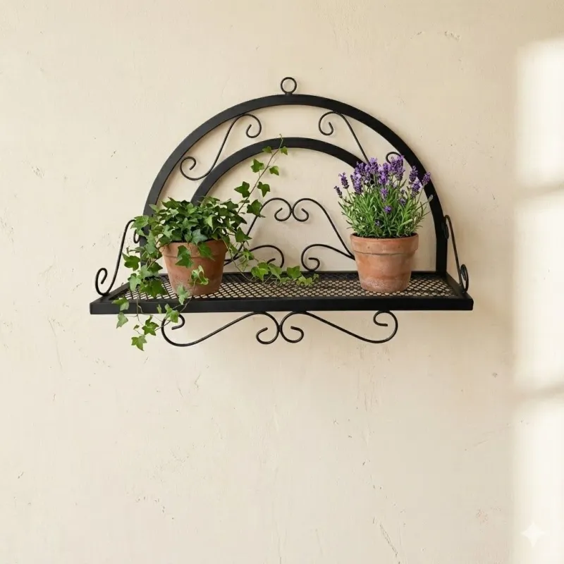 Wrought Iron Halfmoon Potholder