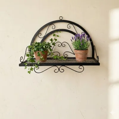 Wrought Iron Halfmoon Potholder