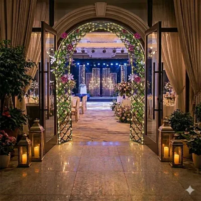 Wrought Iron Arch Arianne Latice