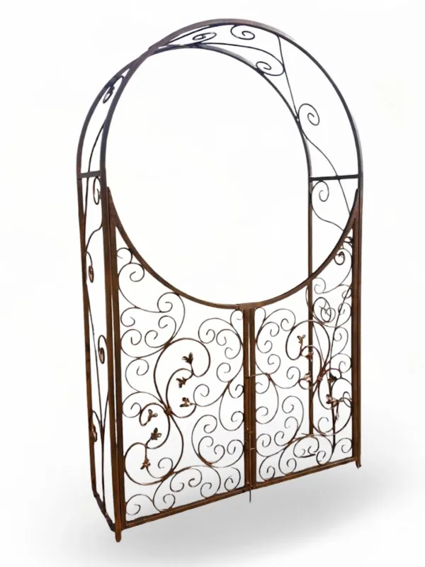 Wrought Iron Arch Beatrix With Gate