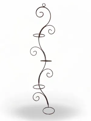 Wrought Iron Waved Four Potholder 15cm