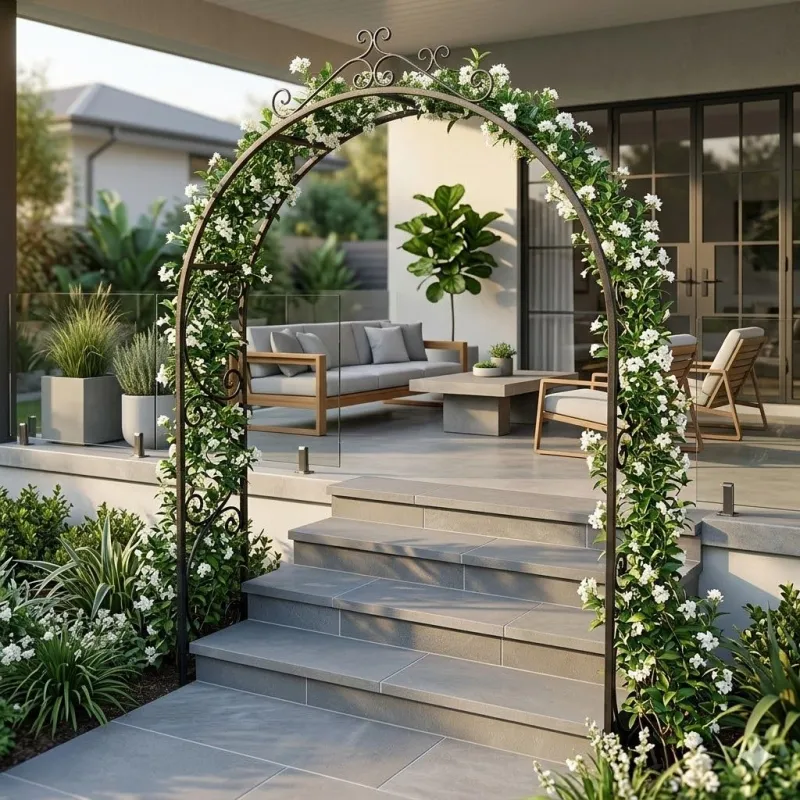 Wrought Iron Arch Amalia 2.2m
