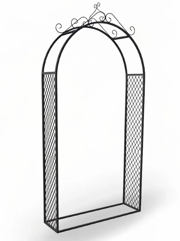 Wrought Iron Arch Amalia With Mesh