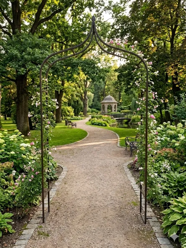Wrought Iron Arch Catherine