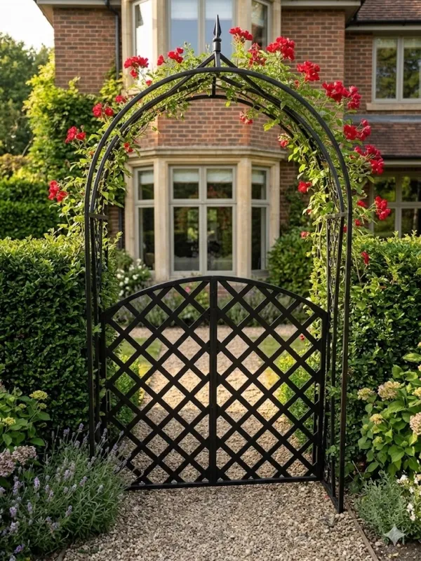 Wrought Iron Arch Maxima With Gate