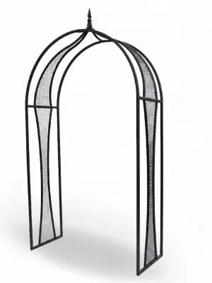Wrought Iron Arch Maxima With Mesh