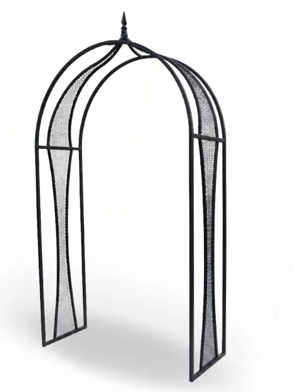 Wrought Iron Arch Maxima With Mesh