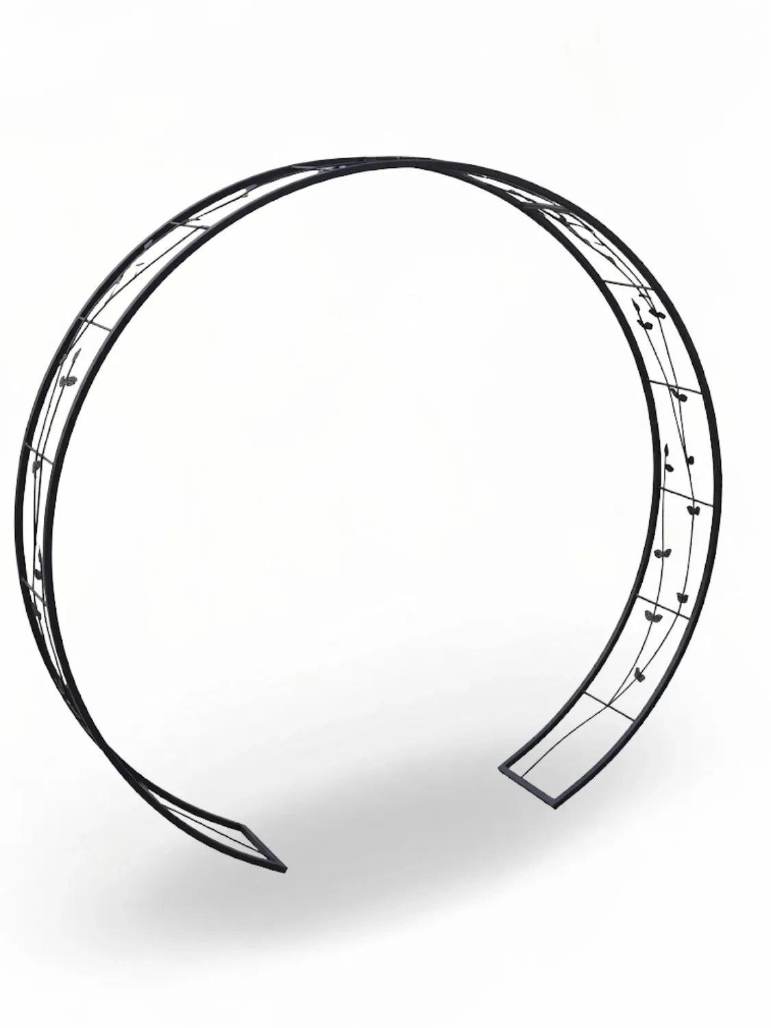 Wrought Iron Arch Round Floral