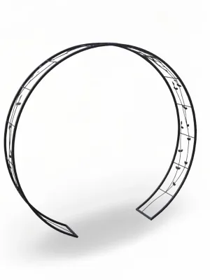 Wrought Iron Arch Round Floral