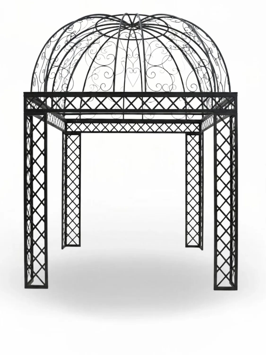 Wrought Iron Lorraine Pergola 2.5mx2.5m