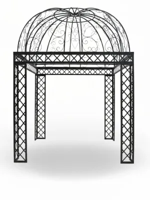 Wrought Iron Lorraine Pergola 2.5mx2.5m