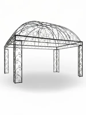 Wrought Iron Lorraine Pergola 3.5mx3.5m