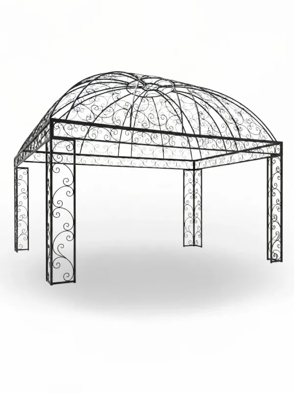 Wrought Iron Lorraine Pergola 3.5mx3.5m