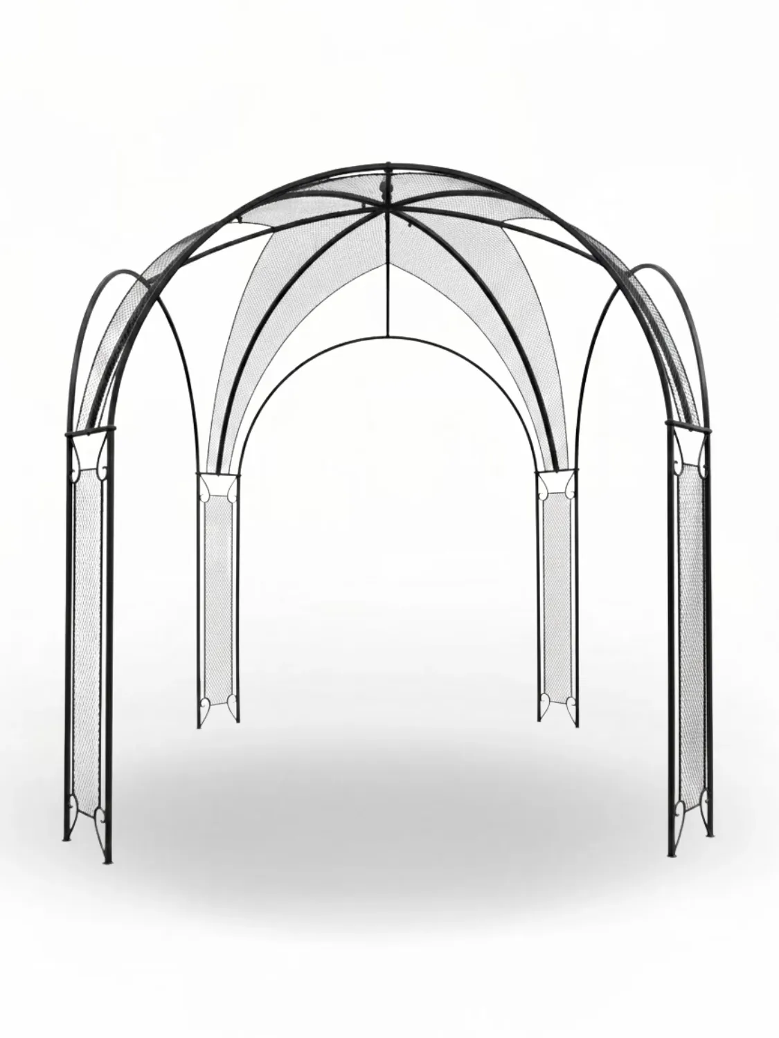 Wrought Iron San Marino Pergola With Mech 2.45mx2.45m