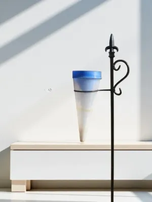 Wrought Iron Rain Gauge Stand