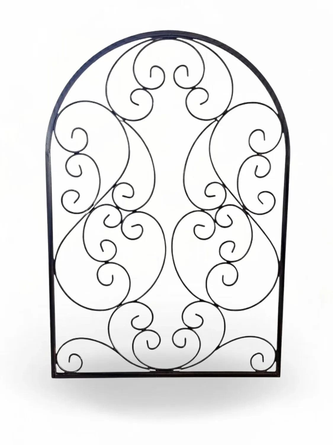 Wrought Iron Arched Romance Trellis "No Leaves" 1.3mx90cm