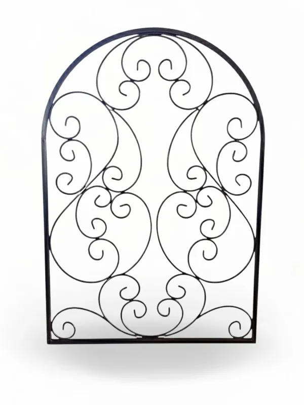 Wrought Iron Arched Romance Trellis "No Leaves" 1.3mx90cm