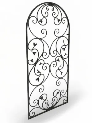 Wrought Iron Arched Romance Trellis 1.8mx85cm