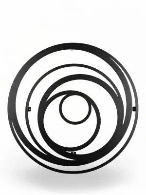 Wrought Iron Cirular Wall Art 80cm