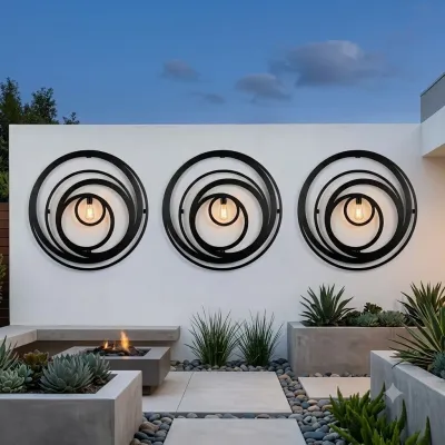 Wrought Iron Cirular Wall Art 80cm