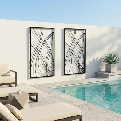 Wrought Iron Bamboo Trellis 1.2mx60cm