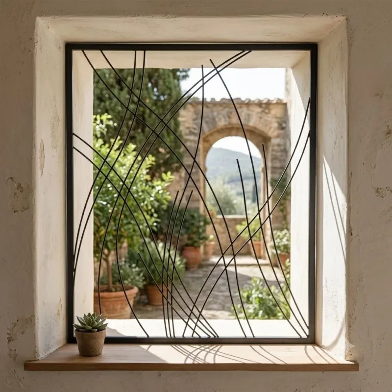 Wrought Iron Bamboo Trellis 1.2mx1m