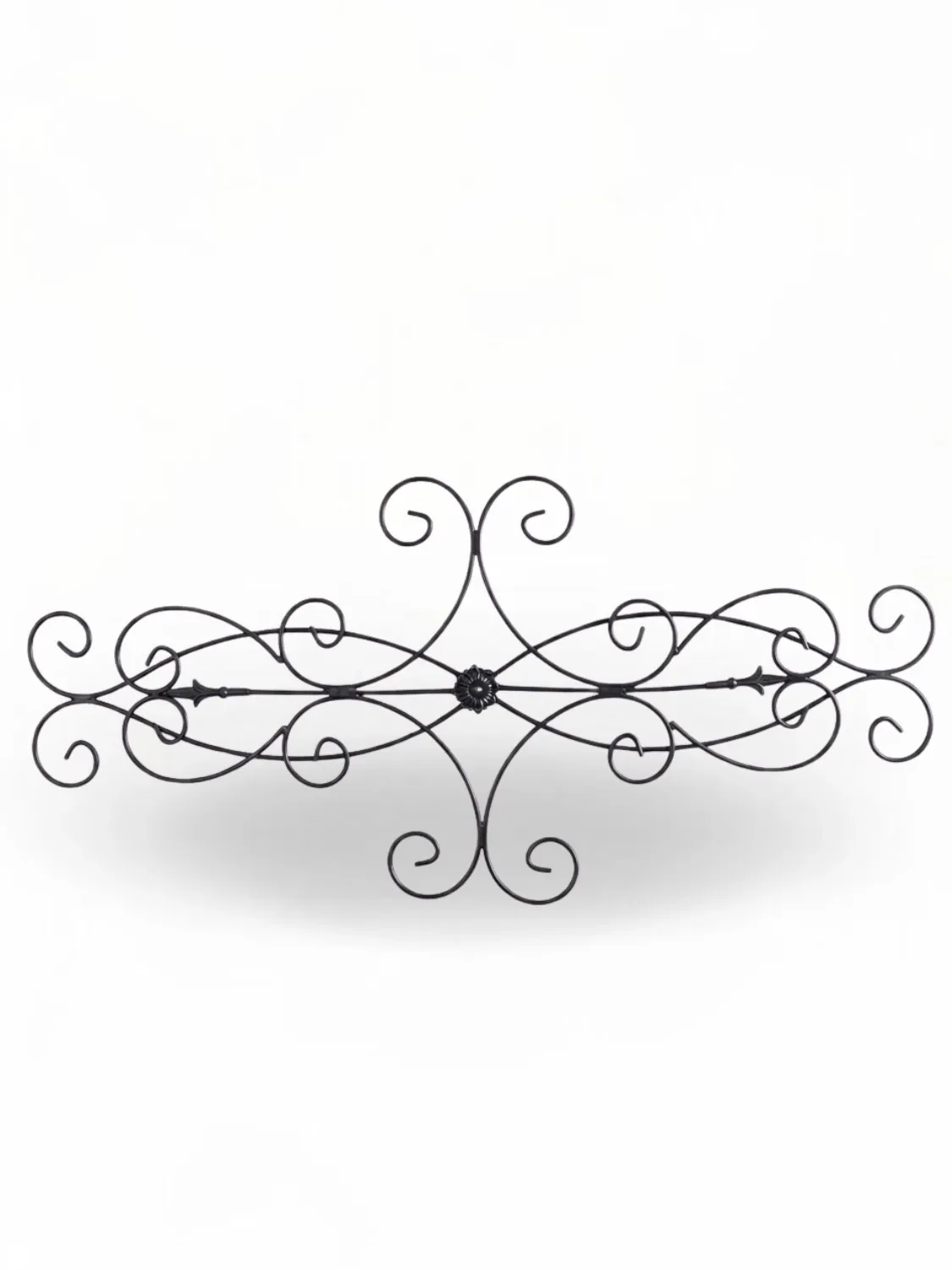 Wrought Iron Fleur De Lis Panel 140cmx67cm