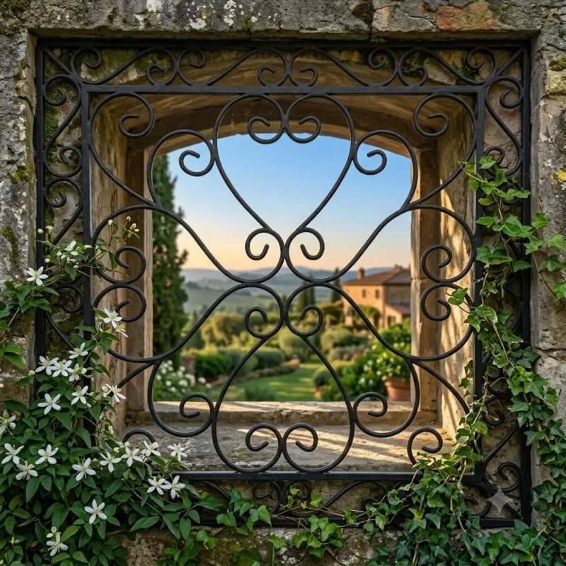Wrought Iron Stylish Panel Square 150cmx150cm