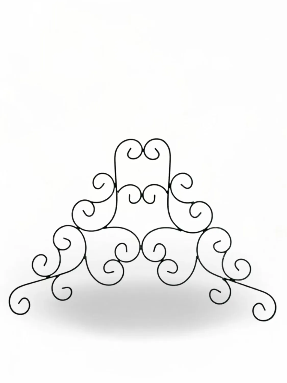 Wrought Iron Lavender Triangle Panel 73cmx108cm