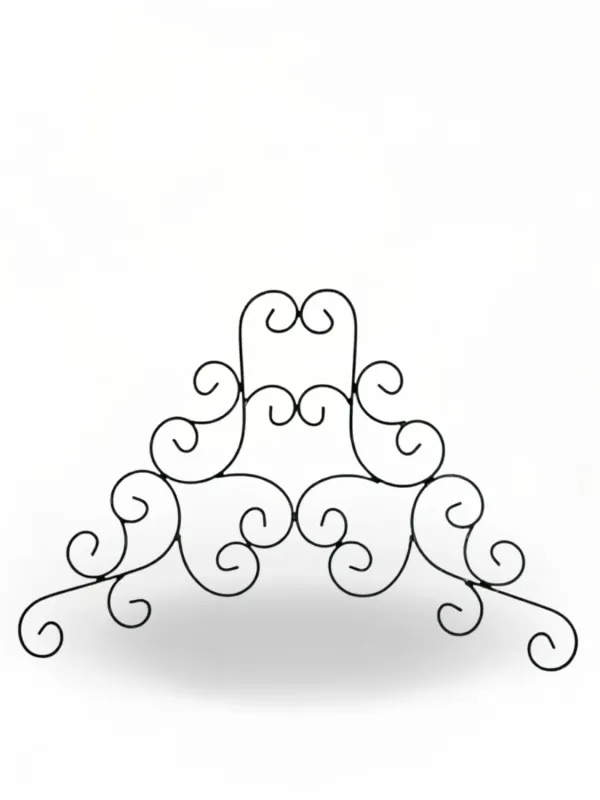 Wrought Iron Lavender Triangle Panel 73cmx108cm