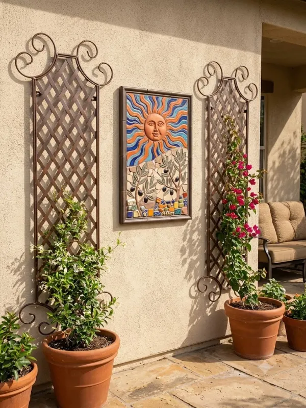 Wrought Iron Irene Panel Flat Bar 1.45mx50cm