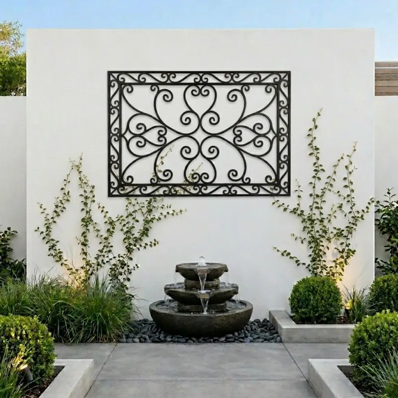 Wrought Iron Stylish Panel Rectangular 160cmx230cm
