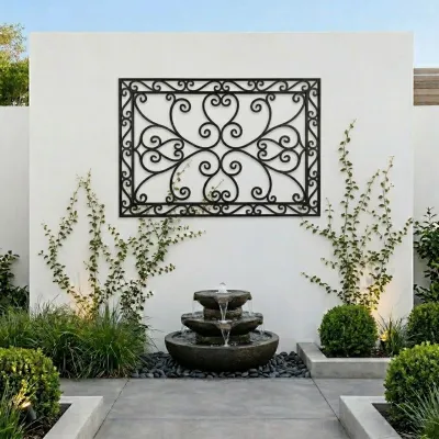 Wrought Iron Stylish Panel Rectangular 160cmx230cm