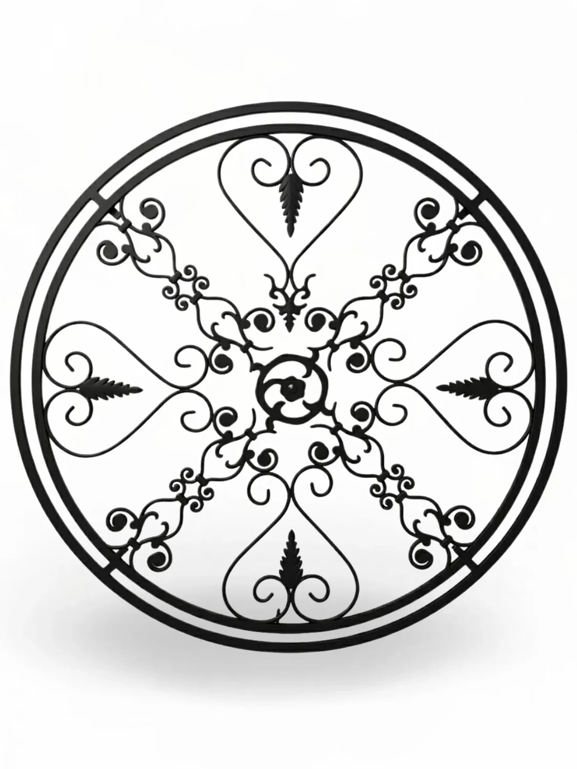Wrought Iron Trellis Round Medium Extra 130cm