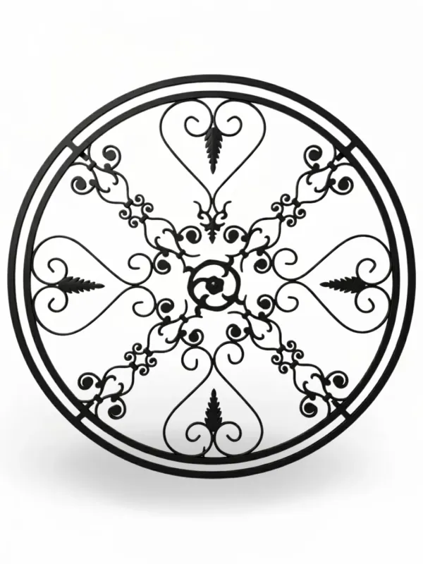 Wrought Iron Trellis Round Medium Extra 130cm