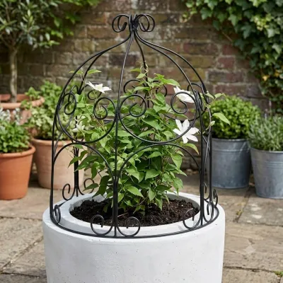 Wrought Iron Classic Obelisk 72cmx62cm