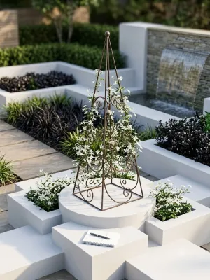 Curly Obelisk Medium Base:500mmx500mm Height: 1500mm
