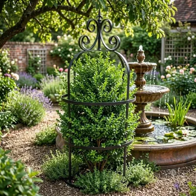 Wrought Iron Lara Obelisk Small 130cmx59cm