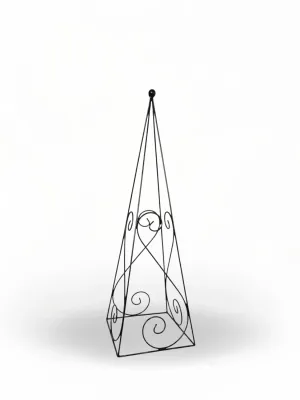 Wrought Iron Obelisk Libby Small 120cmx40cm