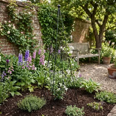 Wrought Iron Obelisk Libby Small 120cmx40cm